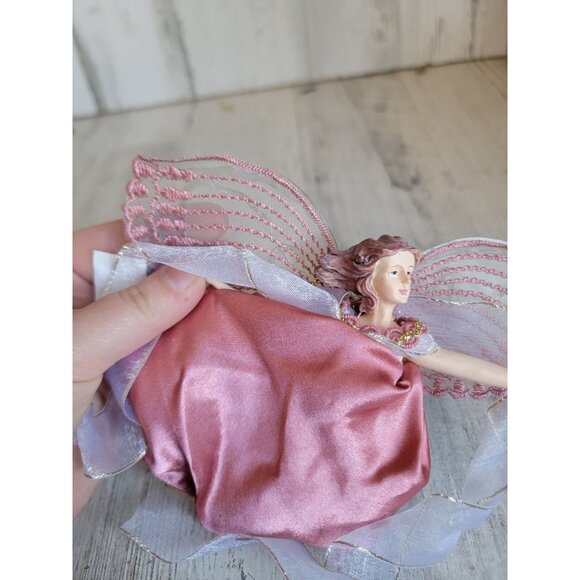Angel ballerina dancing unique girl butterfly Victorian ornament Xmas - Picture 3 of 6